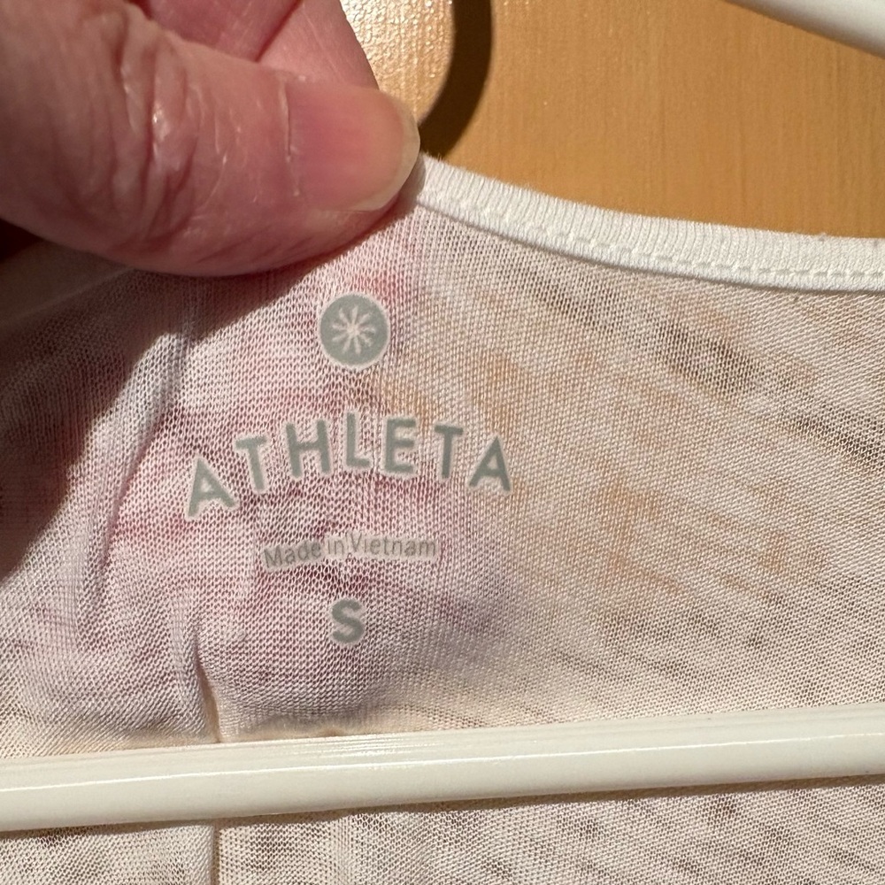 Athleta Captivate Dress White Elastic Waistband Women’s Size Small - Picture 6 of 7